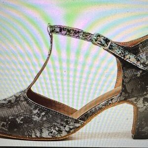 Dance and Sway HW women’s snakeskin heels ballroom dance character shoes 6.5 new